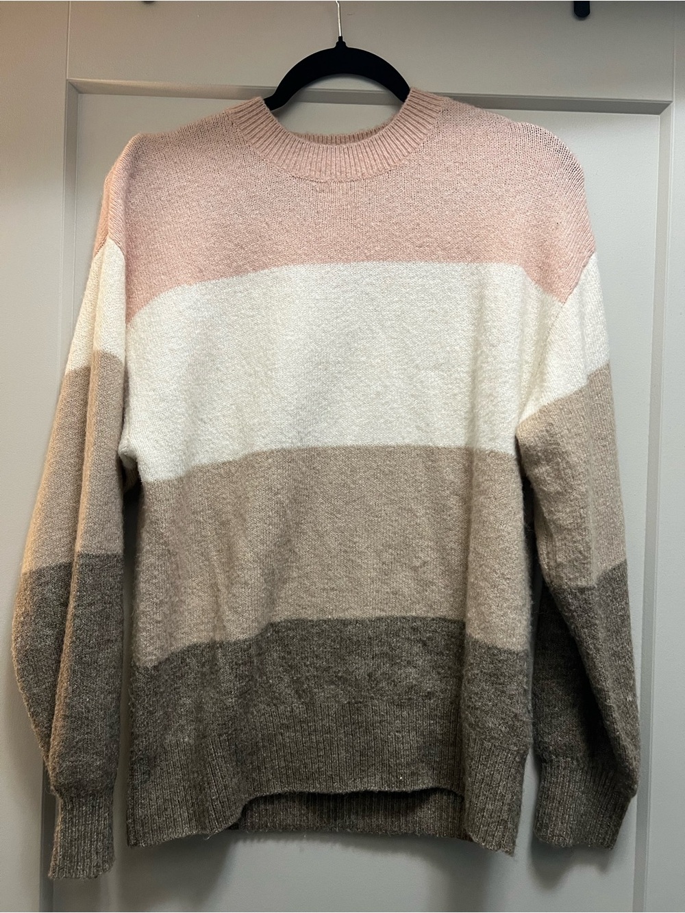Colorblock Crewneck Sweater